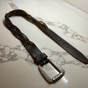 VINTAGE GUESS - Brown Vintage Guess Belt - Genuine Leather